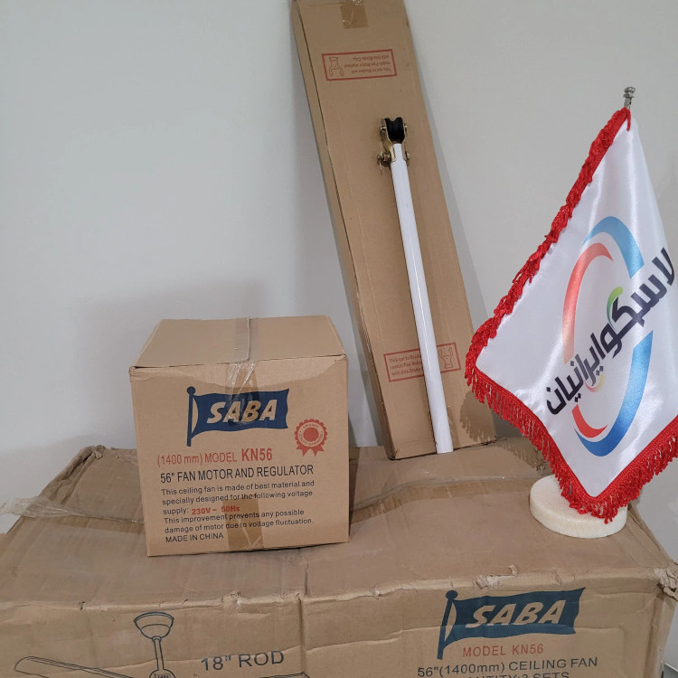 پنکه سقفی مارک صبا موتور سنگین پوسته فلزی